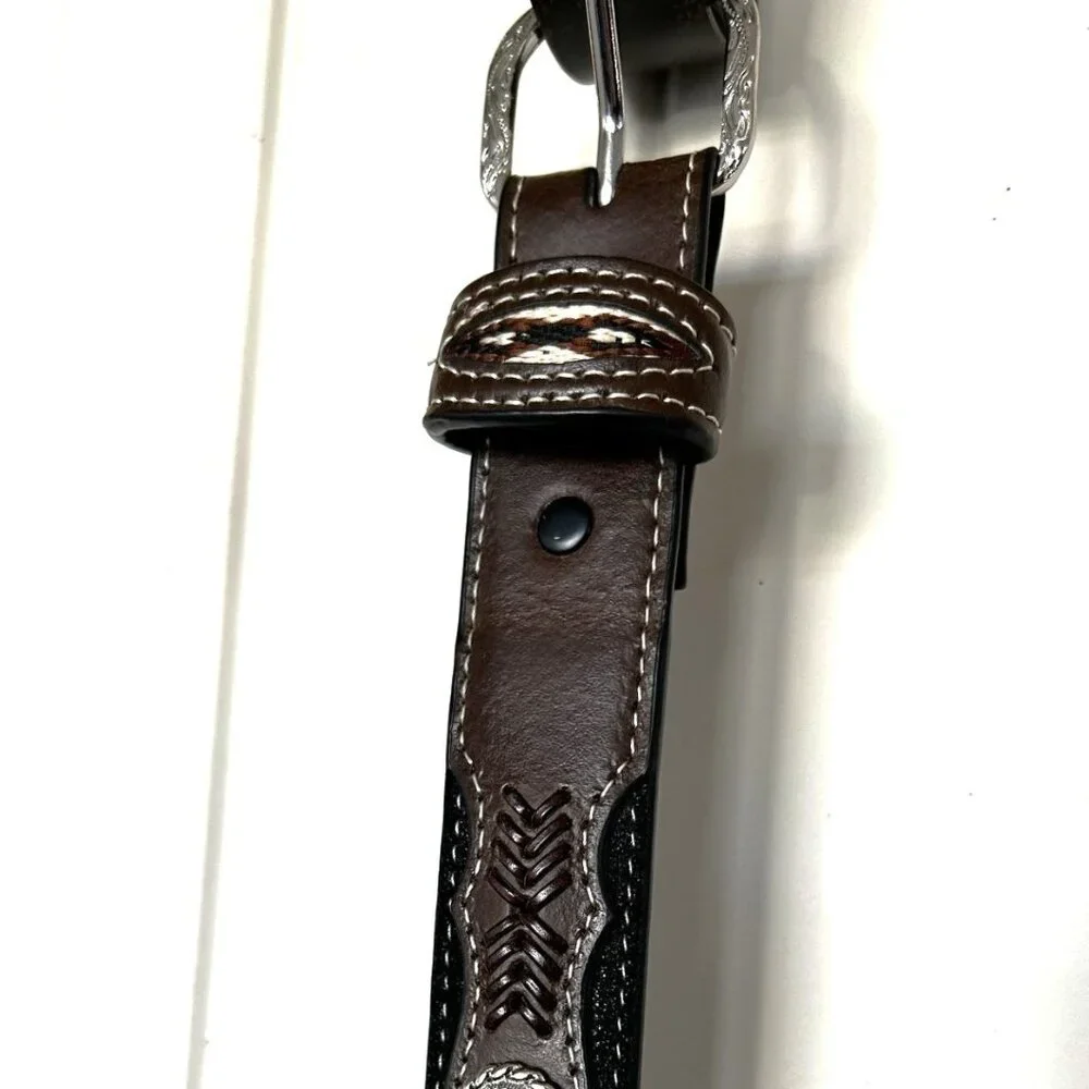 Boy's Western Leather Belt